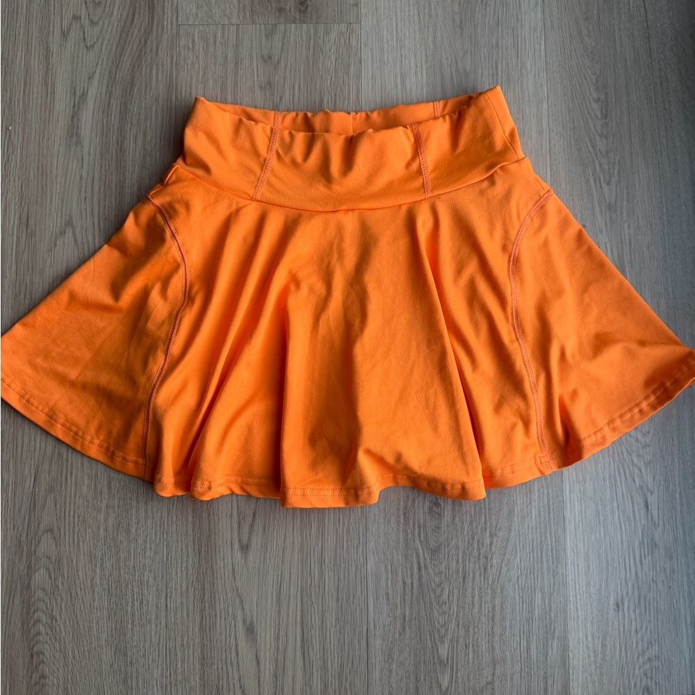 Vibrant Orange Women's Skirt Shein Size Small/4